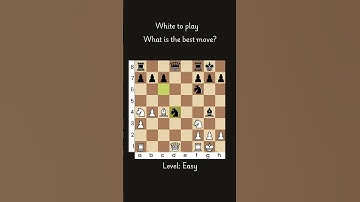 White to play & WIN! Can You Find the Brilliant Move? ♟️ (Easy Chess Puzzle Challenge)