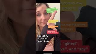 Overlooked Childhood Autistic Traits #actuallyautistic #autisticadult #momonthespectrum
