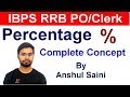 Percentage Tricks For Bank Po Clerk SSC IBPS RRB PO Clerk