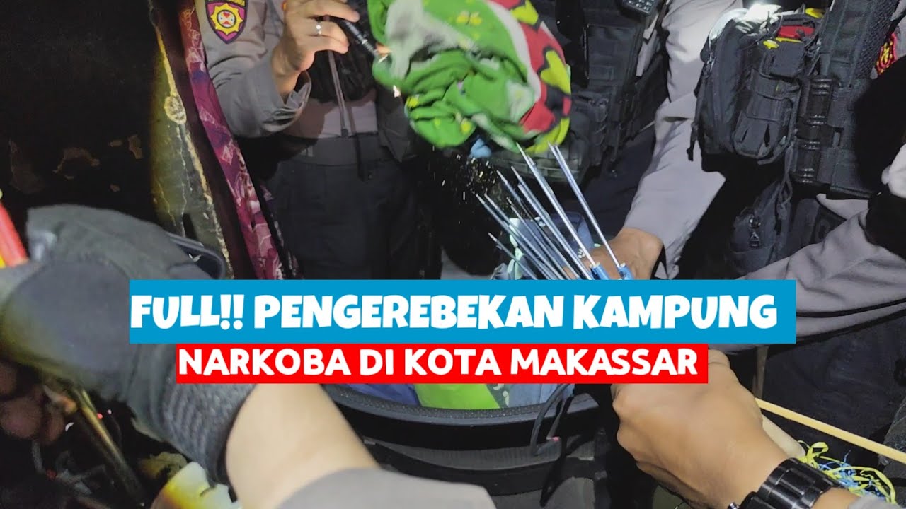 Full!! Penggerebekan Kampung Narkoba (BORTAK) di Kota Makassar (18/11/2025) 
