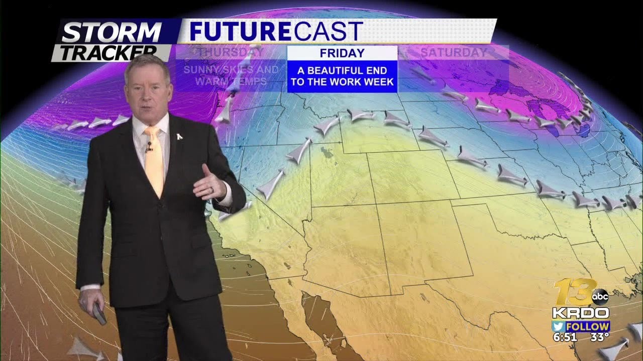 Partly cloudy skies and mild Thursday - YouTube