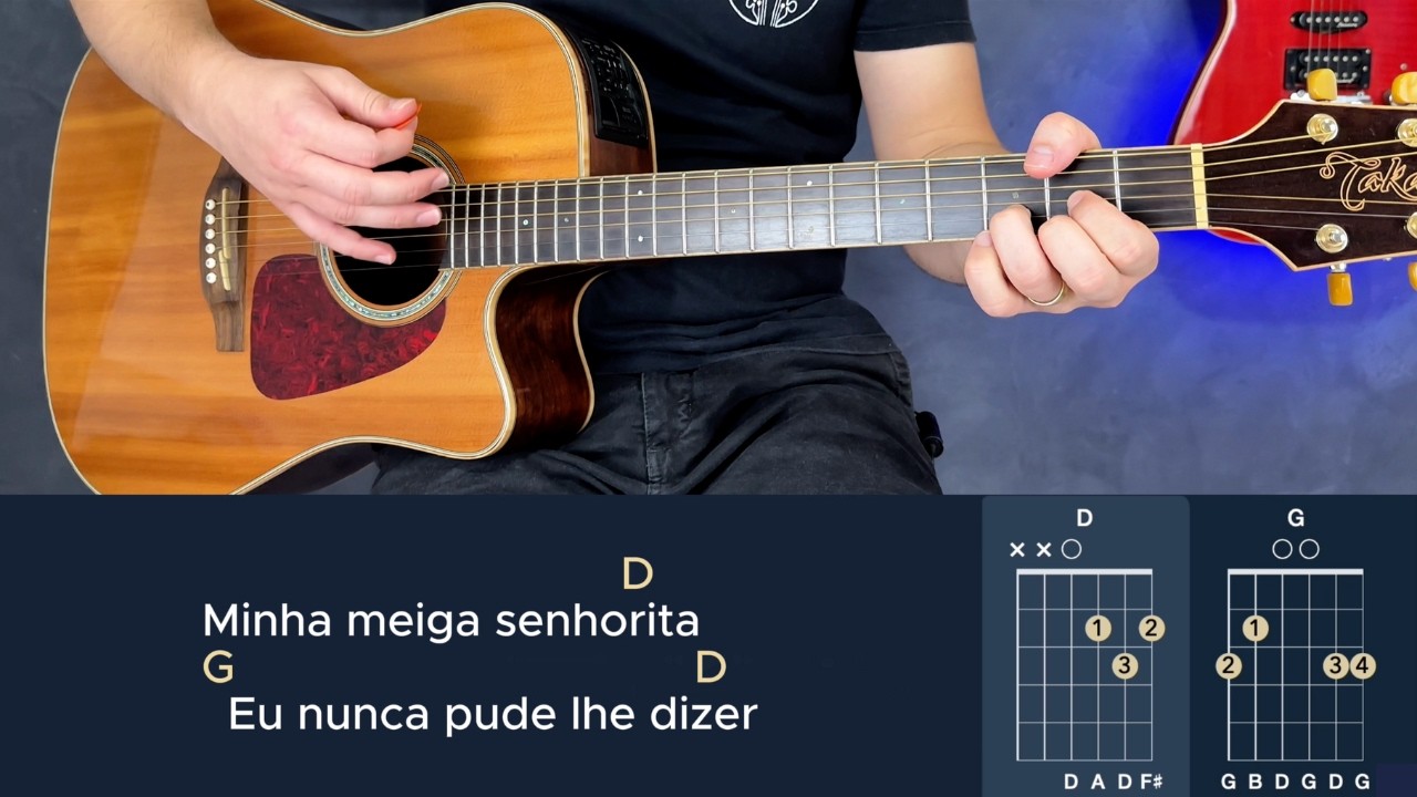 Como Tocar MEIGA SENHORITA (Muito Fácil! 4 Acordes Sem Pestanas)