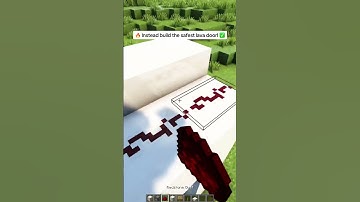 Useful Lava Door in Minecraft! #shorts