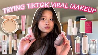 doing my makeup using only TIKTOK VIRAL PRODUCTS