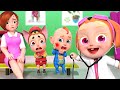 Baby Doctor Check Up SICK SONG Johny Johny Yes Papa Nursery Rhymes Kids Song 