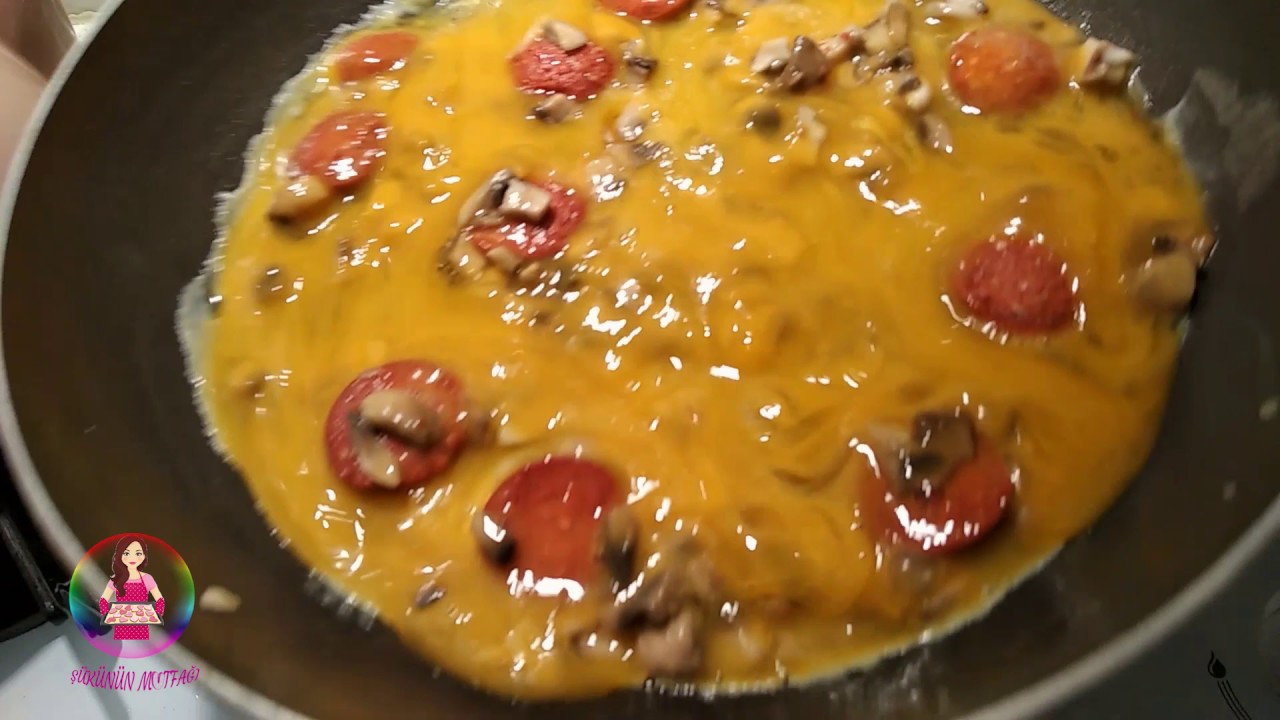 Yemek Tarifleri | Pratik MANTARLI SUCUKLU OMLET tarifi | Şükünün Mutfağı