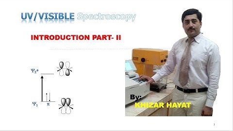 UV/Visible spectroscopy || Introduction part- 2