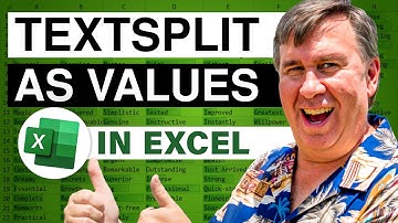 Excel - Master the TEXTSPLIT Function for Powerful Data Transformation - Episode 2587