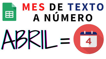 Convertir el nombre de mes de texto a número en Google Sheets o Excel