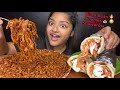 SPICY BLACK BEAN NOODLES 🔥 AND YUMMY CHICKEN SHAWARMA 🌯 BIG BITES MUKBANG | FOOD EATING VIDEOS