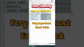 Excel Data Cleaning in Seconds | TRIM & PROPER Functions Explained #ExcelTips #advancedexcel