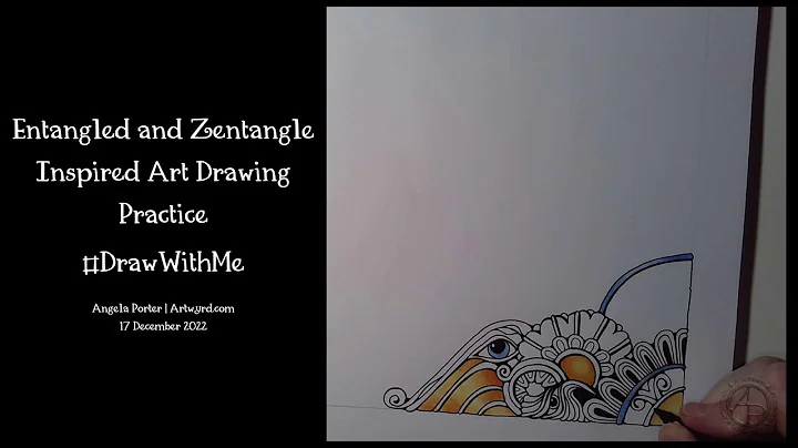 #EntangledArt and #Zentangle Inspired Art #DrawingPractice...  #DrawWithMe