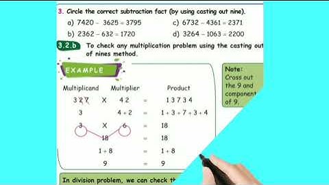 Multiplication||Division||casting out nine method||samacheer std 4||maths||with examples||