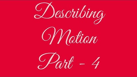 Physics , class 9 , HC Verma , ch 2 , describing motion , part 4