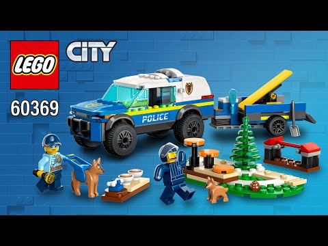 City | Training Brick pcs] - Top Instructions Building Builder LEGO® (60369)[197 Police Mobile Dog YouTube