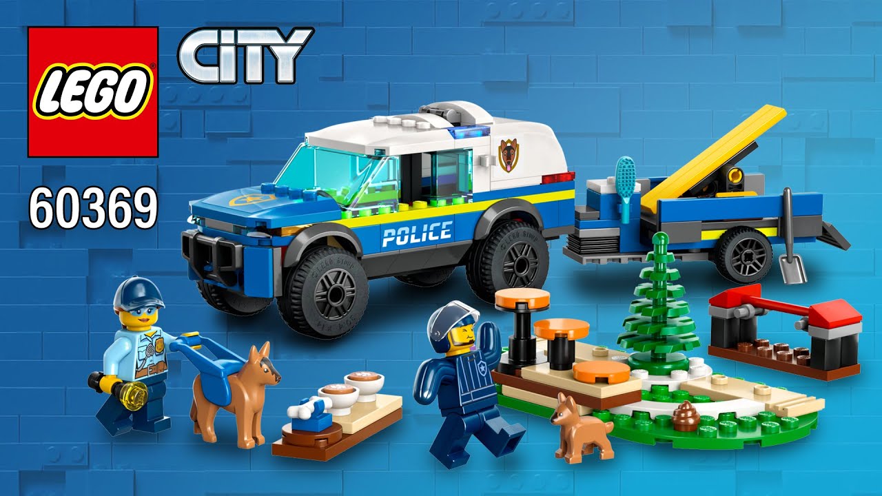 Top Training Dog Instructions Brick pcs] | Building (60369)[197 Police Builder Mobile LEGO® City YouTube -