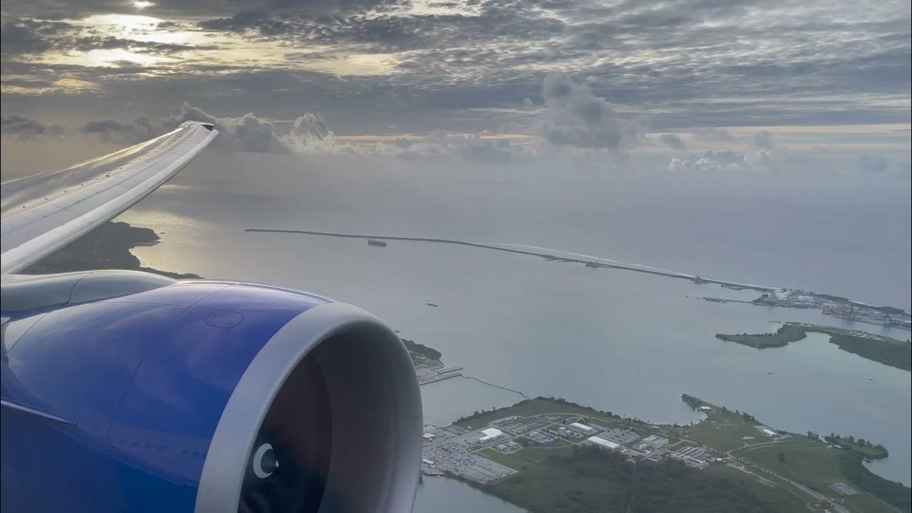 United Boeing 777322ER UA201 Honolulu to Guam (Landing) YouTube