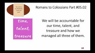 L05 02 Romans through Colossians