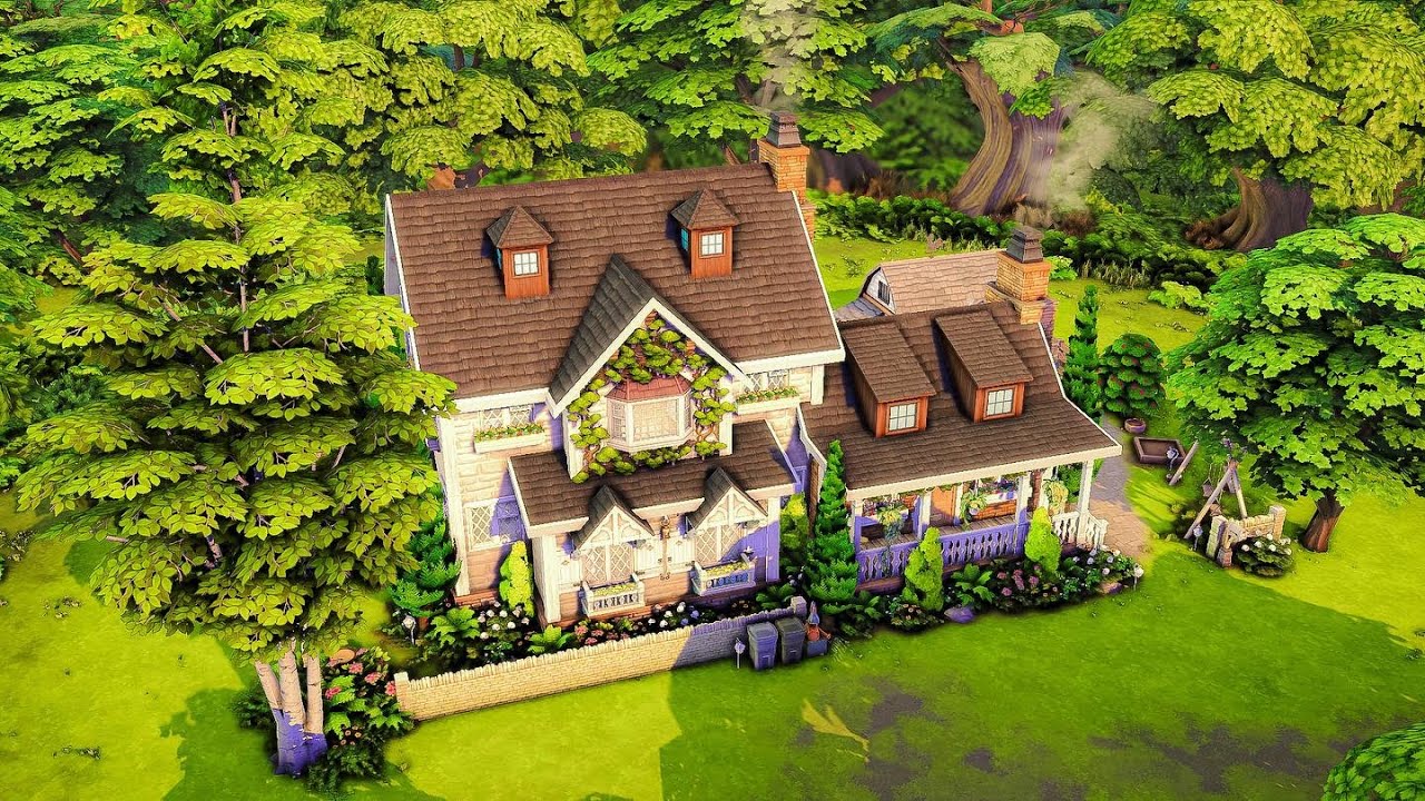 Sunshine Cottage | The sims 4 speed build | No CC - YouTube