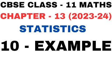 10 Example l Variance l Chapter 13 l Statistics l example10 Class 11th Maths l NEW NCERT 2023-24