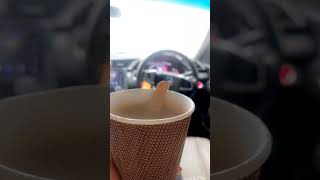 coffee in snow wow what how when enjoyingshorts,youtubeshorts virelshorts,