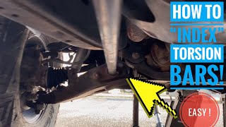 How to Index Torsion Bars and Adjust Ride Height (1st Gen Nissan Xterra)