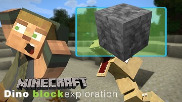 Minecraft Dinosaur Mod Block Exploration: Fossil Block