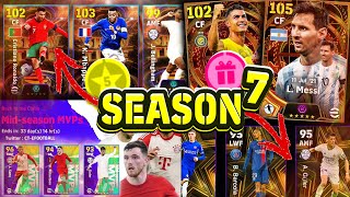 Season 7 Update Is Here 🔥😍 New Update Release Date | Free Messi & Ronaldo ,Campaign , Free Rewards 🤩