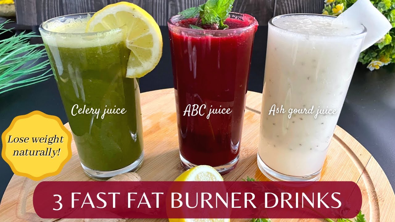 WEIGHT LOSS JUICES | 3 FAT BURNING DRINKS | How to Lose Weight Fast - 5 kg  | BEST DETOX DRINKS 🥤 - YouTube