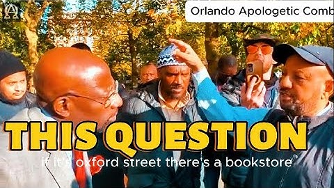 Muslims Can not answer this simple question from Pastor Orlando debate