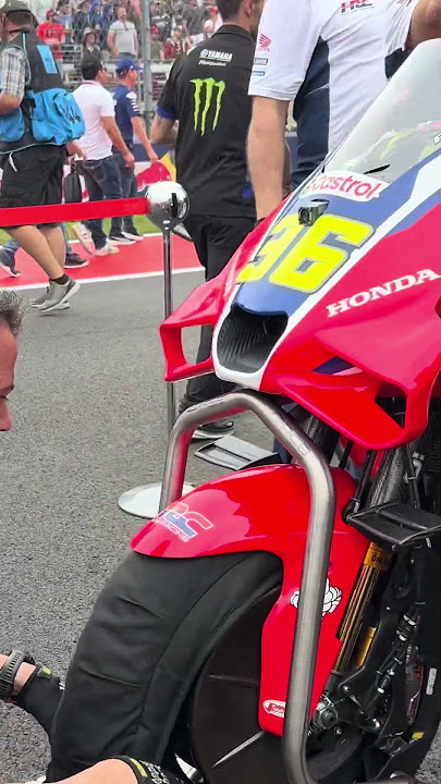 MotoGP Grid 🔥 Honda HRC Castrol 🔥 Tire Warmer on Wet Tire 🔥 Joan Mir #36  #motogp