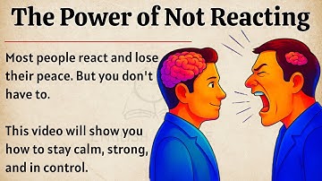 The Power of Not Reacting || Graded Reader || Improve Your English Fluency ✅️