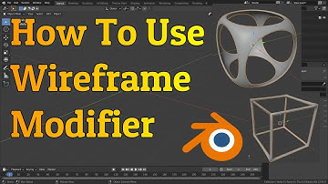 How To Use The Wireframe Modifier | Blender 2.92 Tutorial