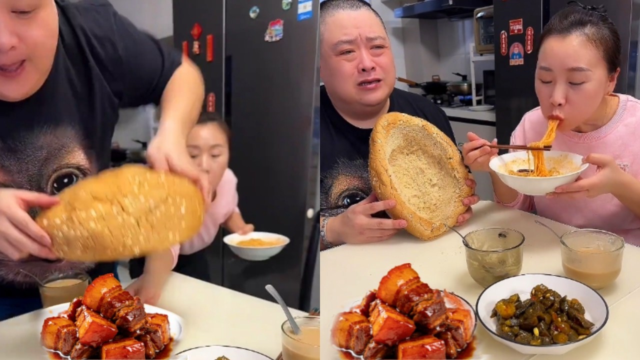 貪吃老公竟想獨吞紅燒肉，不料還是被我發現了，紅燒肉都是我的他一口也吃不到【胖嫂美食】