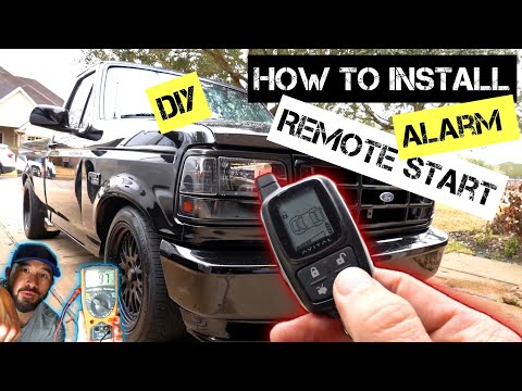 अलार्म और रिमोट स्टार्ट / Ford F150/5 वायर रिवर्स पोलारिटी लॉक्स / DIY बिना चाबी के कैसे स्थापित करें?