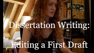 Dissertation Writing Vlog 📚 Reviewing a Messy First Draft