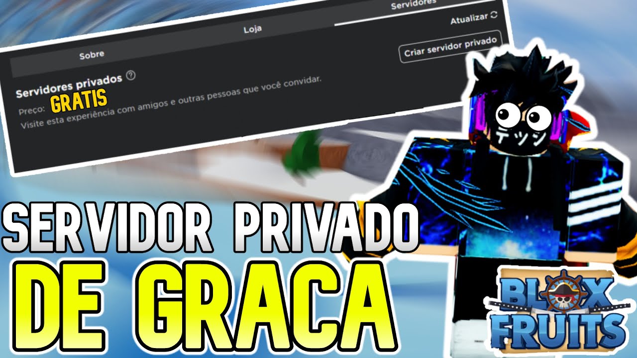 COMO CONSEGUIR SERVIDOR PRIVADO GRÁTIS NO BLOX FRUITS 17.3! (ROBLOX) 