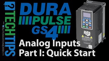 DURApulse GS4 VFD Analog Inputs Part 1 from AutomationDirect