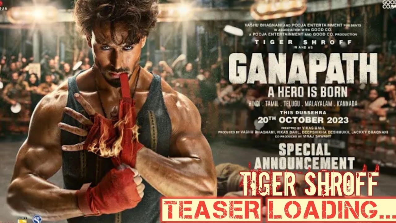 GANAPATH Teaser Release Date Announcement|Ganapath|Tiger Shroff|Amitabh Bachchan|Kriti Sanon