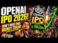 OpenAI IPO 2026 | What Every Investor Needs To Know Before It Is Too Late
