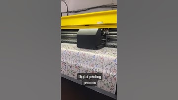 Digital printing process 🖨️ #sublimation #sublimationprint #digitalprinting #fabricprint #ytshort
