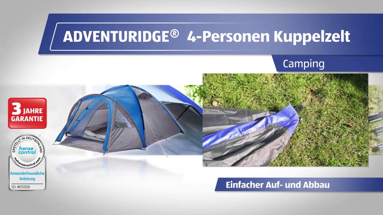 4-Personen Kuppelzelt