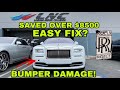 HOW TO REPAIR FRONT BUMPER ON ROLLS ROYCE WRAITH, SAVED OVER $8,500!