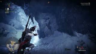 Monster Hunter World: IcebornePegando a Lula voadora
