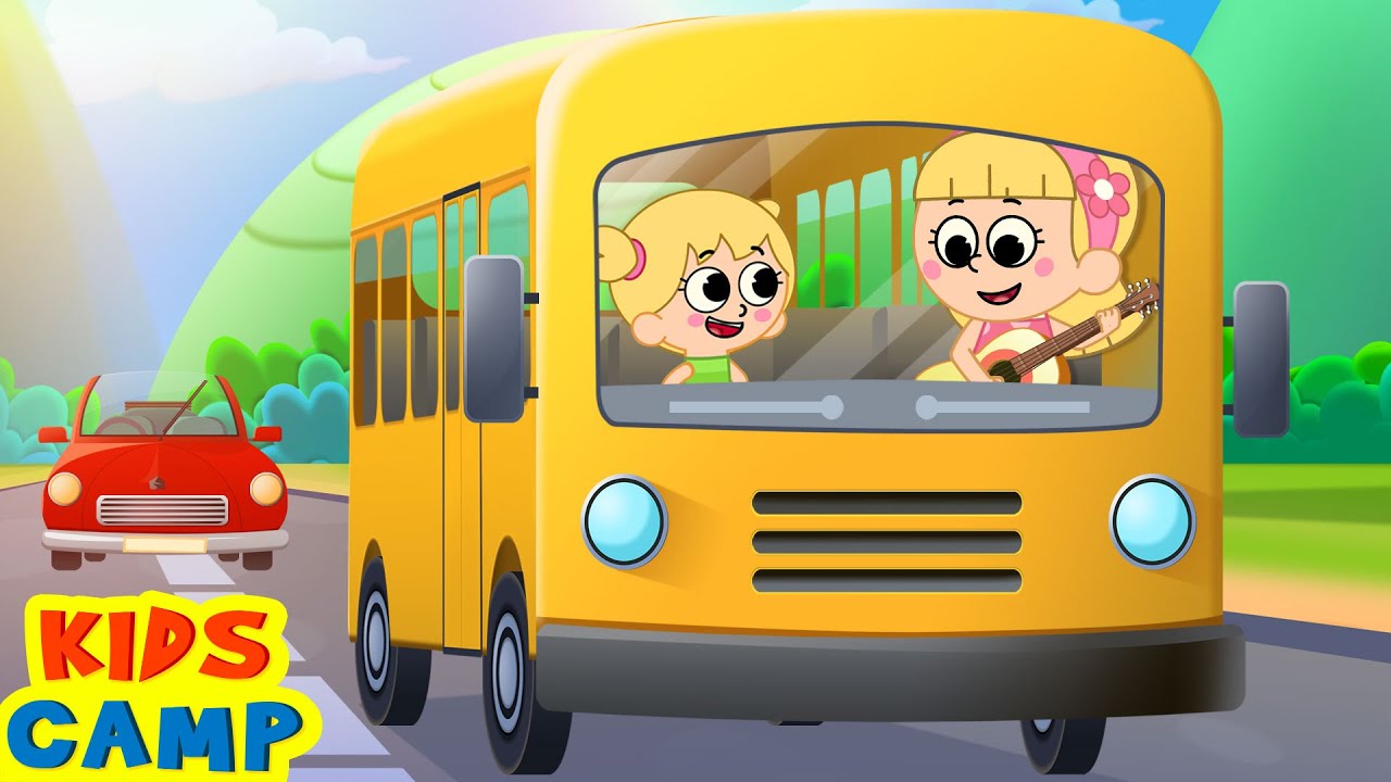 Wheels On The Bus Song + More Nursery Rhymes & Kids Songs | Learn Professions | KidsCamp