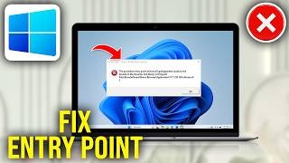 How To Fix Entry Point Not Found Dynamic Link Library in Windows 11, 10