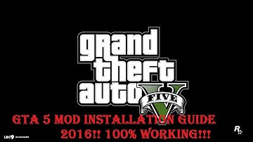 GTA 5 - How to install any mod (Full Tutorial)...100% WORKS!!!