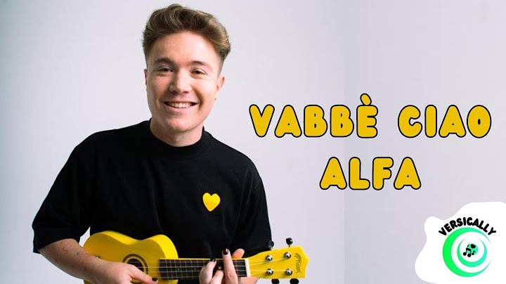 Alfa - VABBÈ CIAO (Testo/Lyrics)