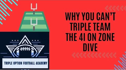 Why You Can’t Triple Team the 4i on Zone Dive