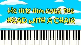 You'll never guess what Bart does to Homer in this piano tutorial...